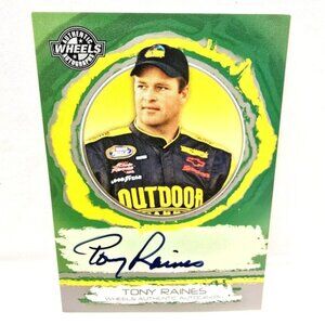 2006 Wheels Tony Raines Autographed Nascar Trading Card Insert Racing Authentic